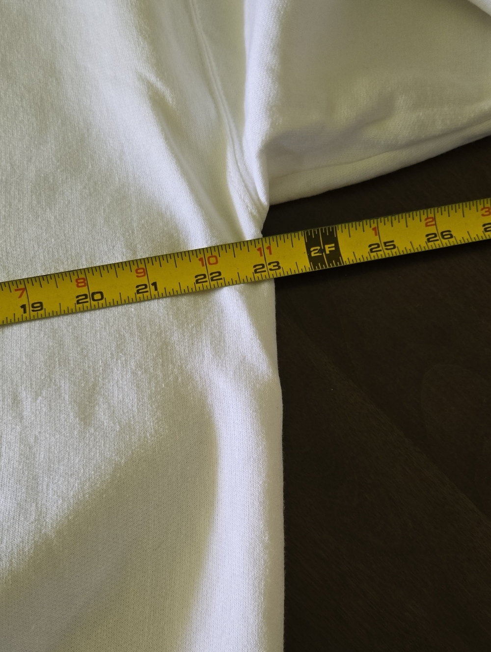 Vintage 90s Hanes Her Way White Cotton Blend Sweatshirt Quilt Pattern Size Large - Picture 7 of 10